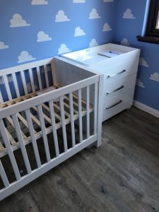 cot and dresser silver cross assembly